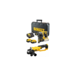 DCH273P2 DeWALT 18V SDS-Plus perforatorius  + DCG412N 18V kampinis šlifuoklis