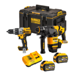 DCH333X2 DeWALT FLEXVOLT 54V SDS-Plus perforatorius 30mm + DCD996N suktuvas-gręžtuvas + TOUGHSYSTEM 2.0 dėžė