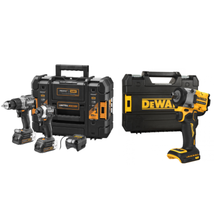 DCK200ME2GT DeWALT McLaren Edition 18V smūginis suktuvas + suktuvas-gręžtuvas (2x1.7 Ah) + DCF922NT veržliasukis