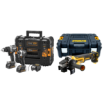 DCK200ME2GT DeWALT McLaren Edition 18V smūginis suktuvas + suktuvas-gręžtuvas (2x1.7 Ah) + DCG405NT kampinis šlifuoklis