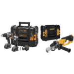 DCK200ME2GT DeWALT McLaren Edition 18V smūginis suktuvas + suktuvas-gręžtuvas (2x1.7 Ah) + DCG412NT kampinis šlifuoklis