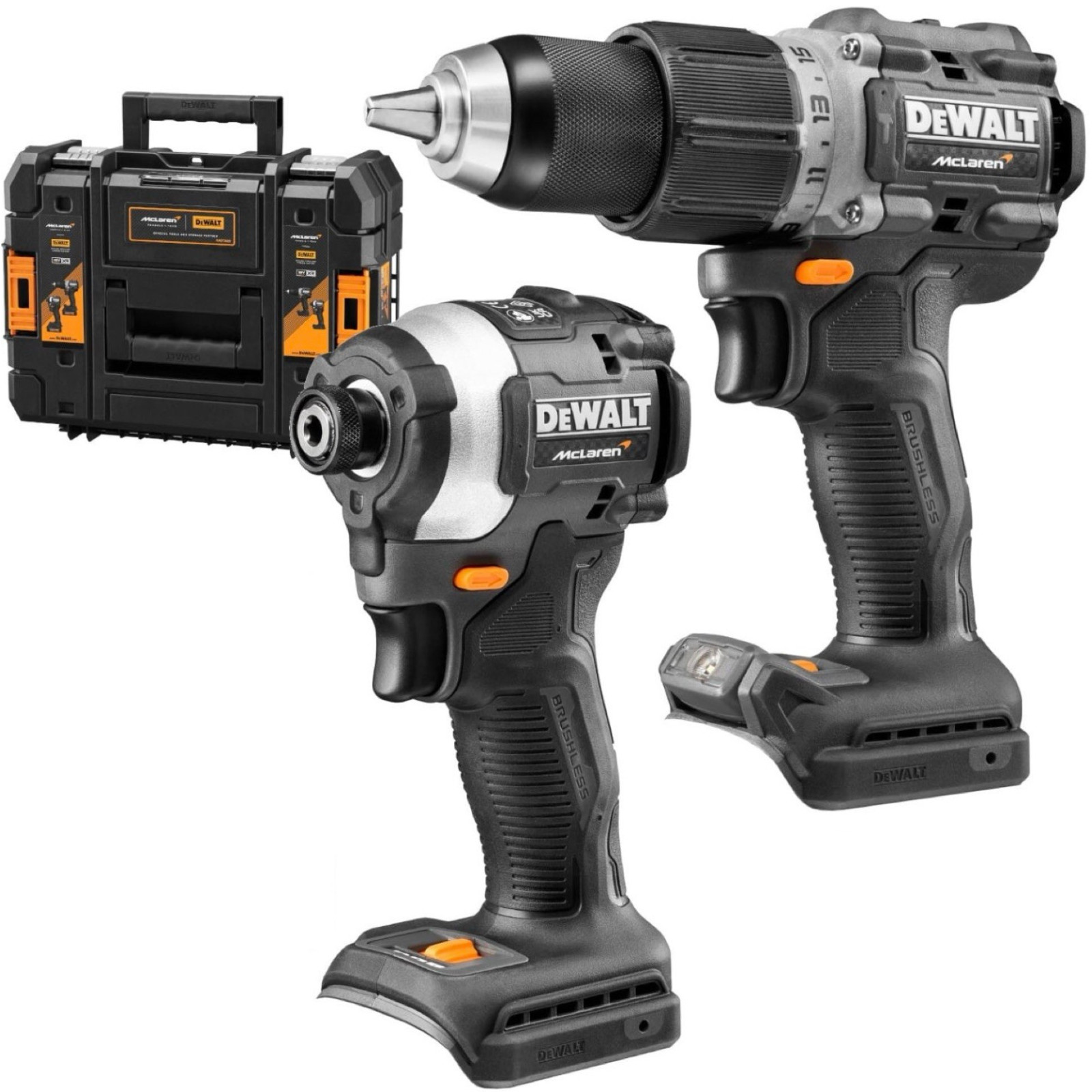 dck200mnt-dewalt-mclaren-edition-18v-suktuvu-rinkinys DCK200MNT DeWALT McLaren Edition 18V suktuvų rinkinys - Image 1