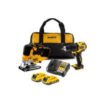 DCK2073D2R DeWALT 18V siaurapjūklis + suktuvas-gręžtuvas (2x2.0 Ah)