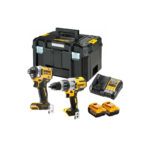 DCK2201P2T DeWALT suktuvo – smūginio gręžtuvo ir smūginio suktuvo rinkinys (2x5.0 Ah)