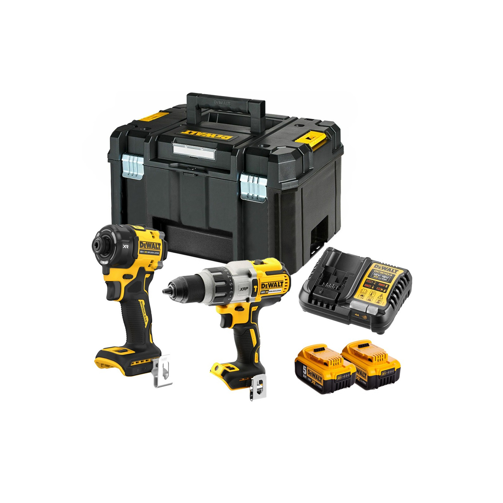 dck2203p2t-dewalt-suktuvo-smuginio-greztuvo-ir-hidraulinio-smuginio-suktuvo-rinkinys-2x50-ah DCK2203P2T DeWALT suktuvo – smūginio gręžtuvo ir hidraulinio smūginio suktuvo rinkinys (2x5.0 Ah) - Image 1