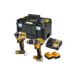 DCK2205P2T DeWALT suktuvo – smūginio gręžtuvo ir smūginio suktuvo rinkinys (2x5.0 Ah)