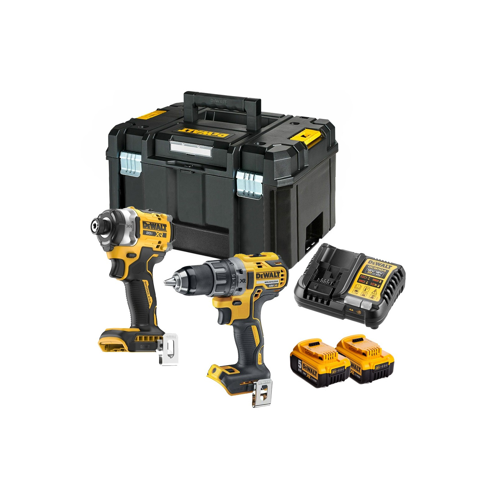 dck2207p2t-dewalt-suktuvo-greztuvo-ir-smuginio-suktuvo-rinkinys-2x50-ah DCK2207P2T DeWALT suktuvo – gręžtuvo ir smūginio suktuvo rinkinys (2x5.0 Ah) - Image 1