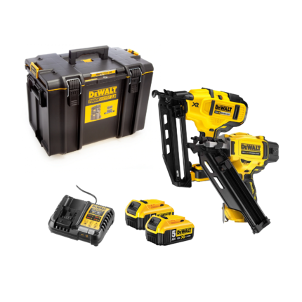 DCK246P2 DeWALT 18V akumuliatorinė viniakalė + DOVANA DCD796N suktuvas – gręžtuvas (2x5.0 Ah)