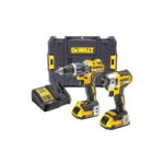 DCK266D2T DeWALT 18V smūginis suktuvas + suktuvas-gręžtuvas (2x2.0 Ah)