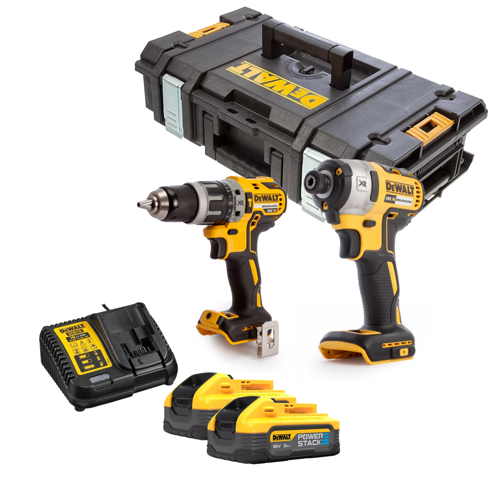 dck266h2-dewalt-18v-smuginis-suktuvas-suktuvas-greztuvas-2x50-ah-dovana DCK266H2 DeWALT 18V smūginis suktuvas + suktuvas-gręžtuvas (2x5.0 Ah) + DOVANA! - Image 1