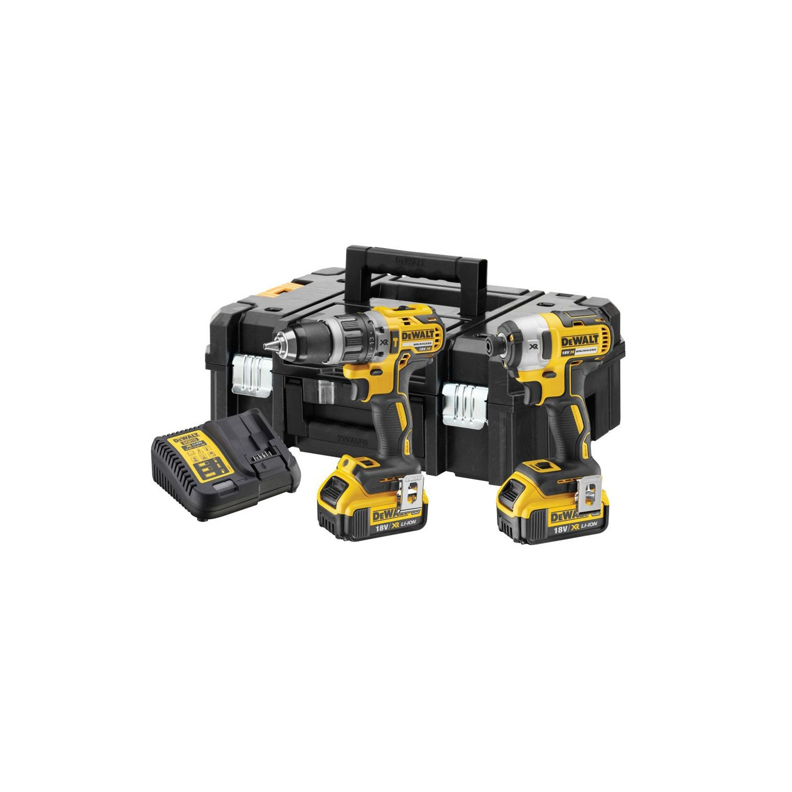 dck266m2t-dewalt-18v-smuginis-suktuvas-suktuvas-greztuvas-2x40-ah DCK266M2T DeWALT 18V smūginis suktuvas + suktuvas-gręžtuvas (2x4.0 Ah) - Image 1