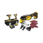 DCK266P3 DeWALT 18V rinkinys DCF887 smūginis suktuvas + DCD796 suktuvas-gręžtuvas + DCS356N 18V daugiafunkcinis įrankis