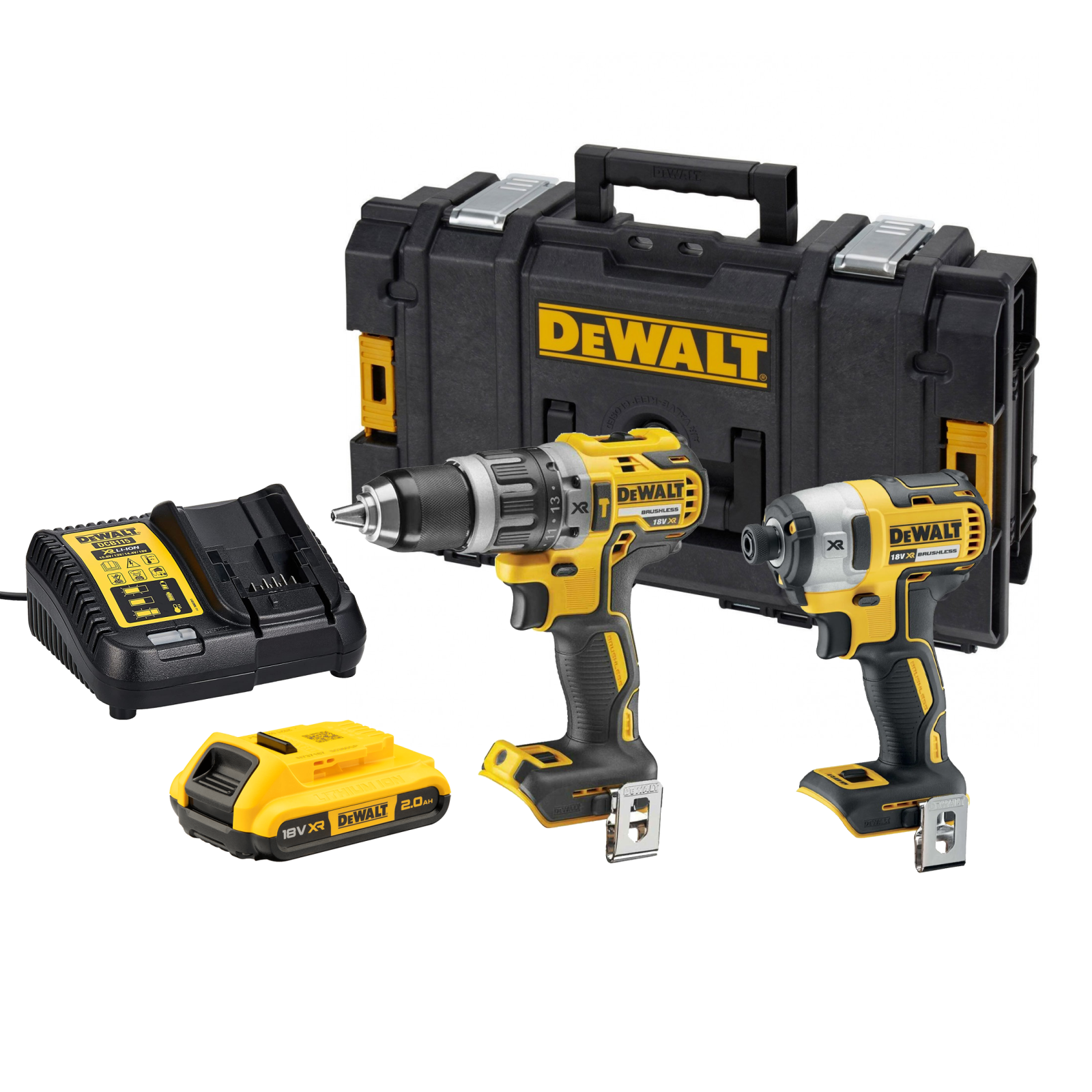 dck268d1-dewalt-18v-suktuvu-rinkinys-1x20-ah-dovana DCK268D1 DeWALT 18V suktuvų rinkinys (1x2.0 Ah) + DOVANA! - Image 1