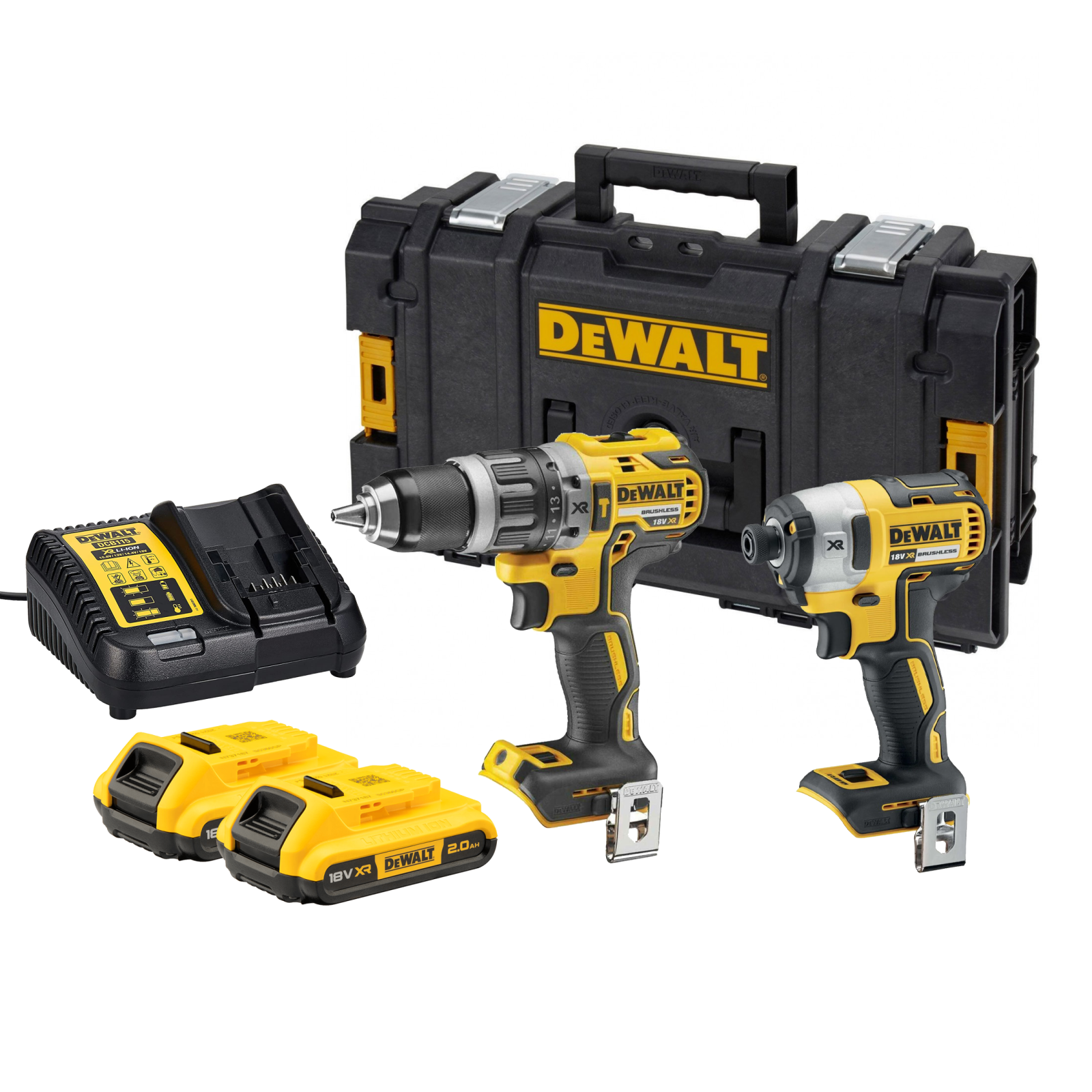 dck268d2-dewalt-18v-suktuvu-rinkinys-2x20-ah-dovana DCK268D2 DeWALT 18V suktuvų rinkinys (2x2.0 Ah) + DOVANA! - Image 1