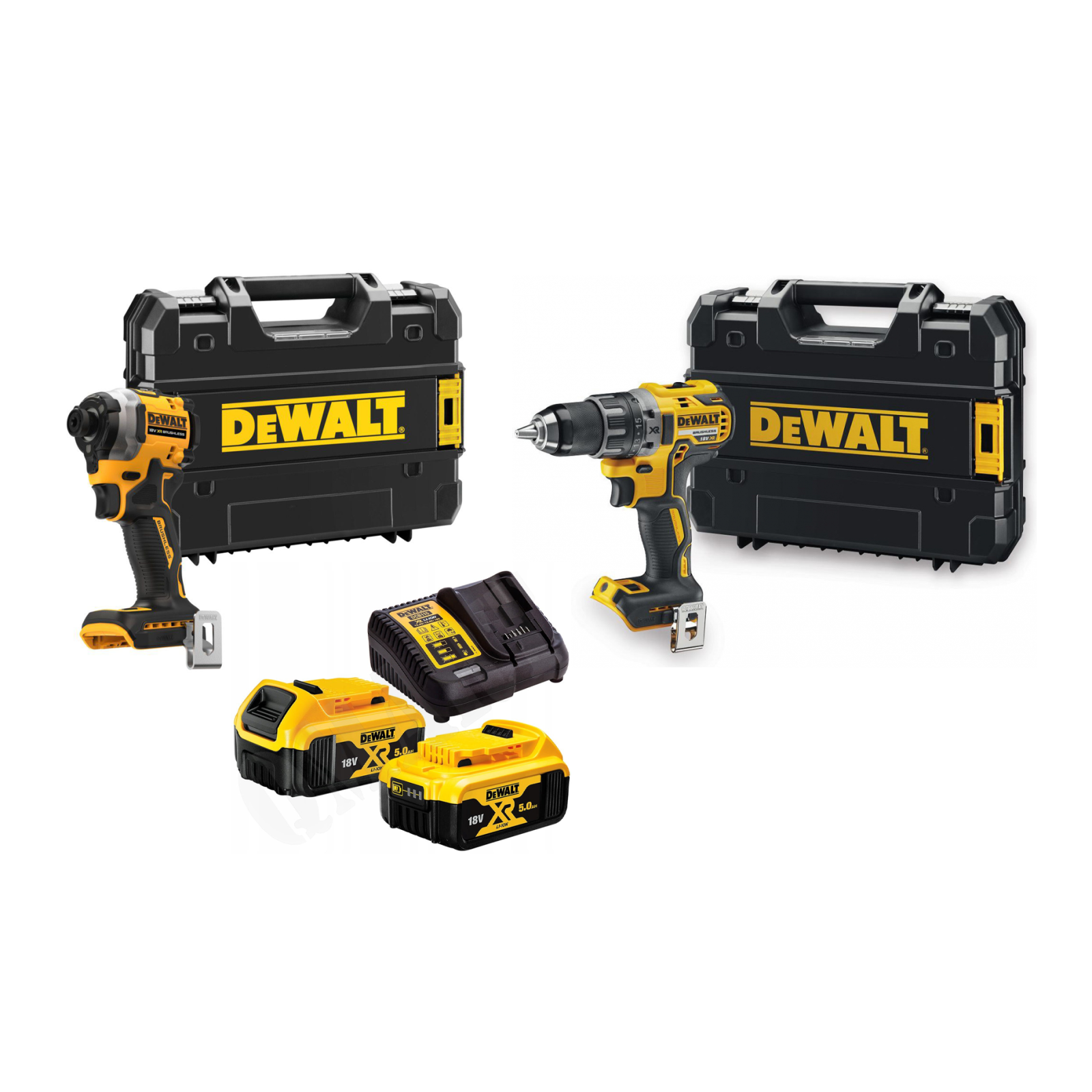 dck268p2t2-dewalt-18v-suktuvu-rinkinys-2x50-ah DCK268P2T2 DeWALT 18V suktuvų rinkinys (2x5.0 Ah) - Image 1