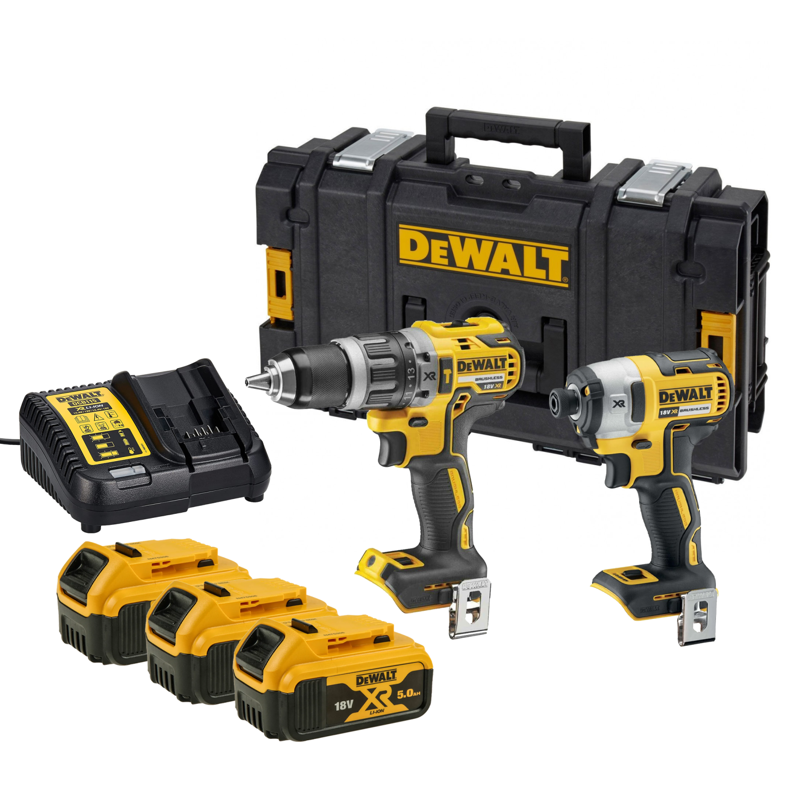 dck268p3-dewalt-18v-suktuvu-rinkinys-3x50-ah-dovana DCK268P3 DeWALT 18V suktuvų rinkinys (3x5.0 Ah) + DOVANA! - Image 1