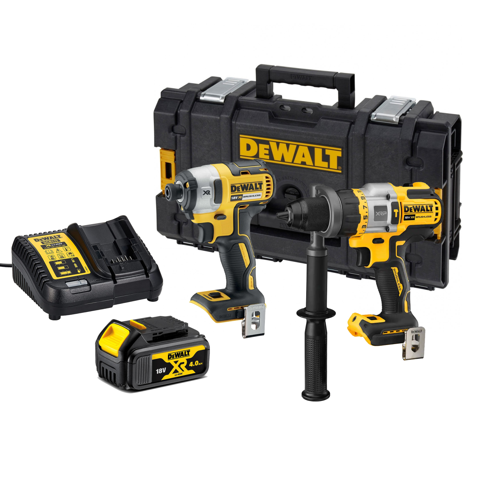 dck286m1-dewalt-18v-suktuvu-rinkinys-1x40-ah-dovana DCK286M1 DeWALT 18V suktuvų rinkinys (1x4.0 Ah) + DOVANA! - Image 1