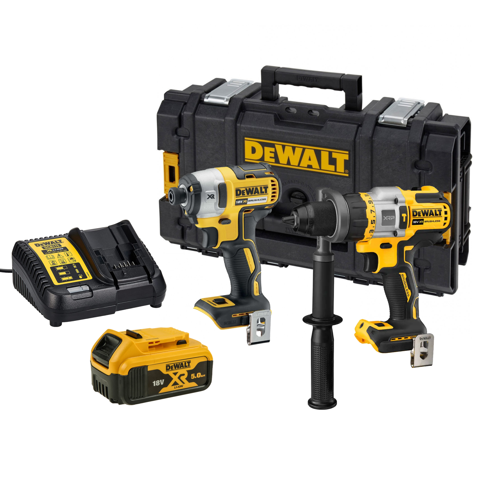 dck286p1-dewalt-18v-suktuvu-rinkinys-1x50-ah-dovana DCK286P1 DeWALT 18V suktuvų rinkinys (1x5.0 Ah) + DOVANA! - Image 1