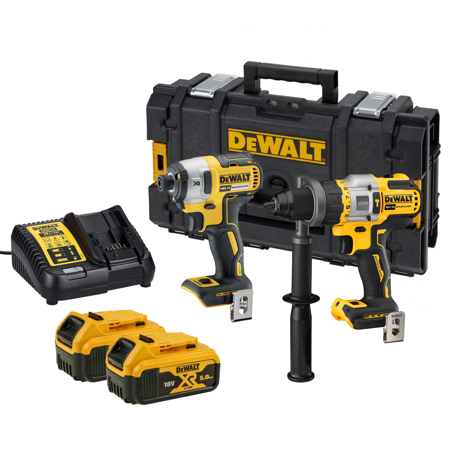dck286p2-dewalt-18v-suktuvu-rinkinys-2x50-ah-dovana DCK286P2 DeWALT 18V suktuvų rinkinys (2x5.0 Ah) + DOVANA! - Image 1