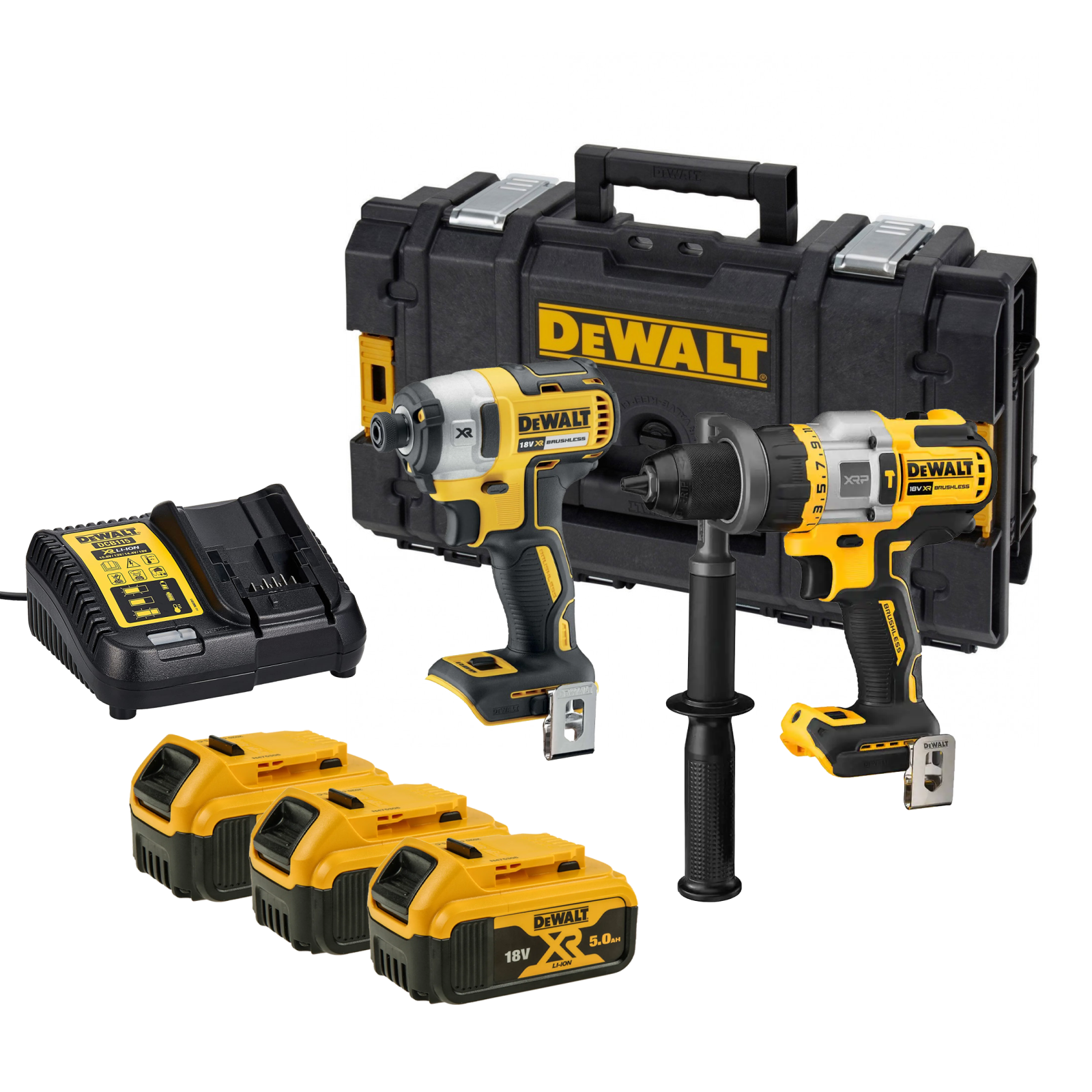 dck286p3-dewalt-18v-suktuvu-rinkinys-3x50-ah-dovana DCK286P3 DeWALT 18V suktuvų rinkinys (3x5.0 Ah) + DOVANA! - Image 1