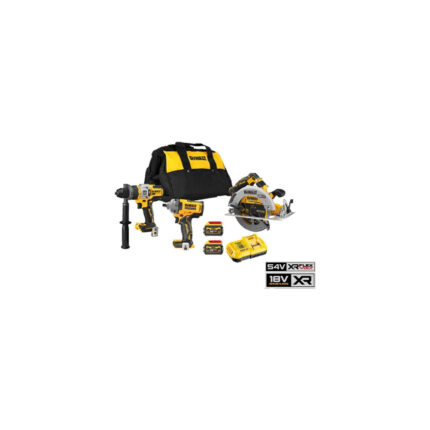 DCK324T2 DeWALT 18V įrankių rinkinys (DCD999 + DCF892 + DCS573) (2x6.0 Ah)