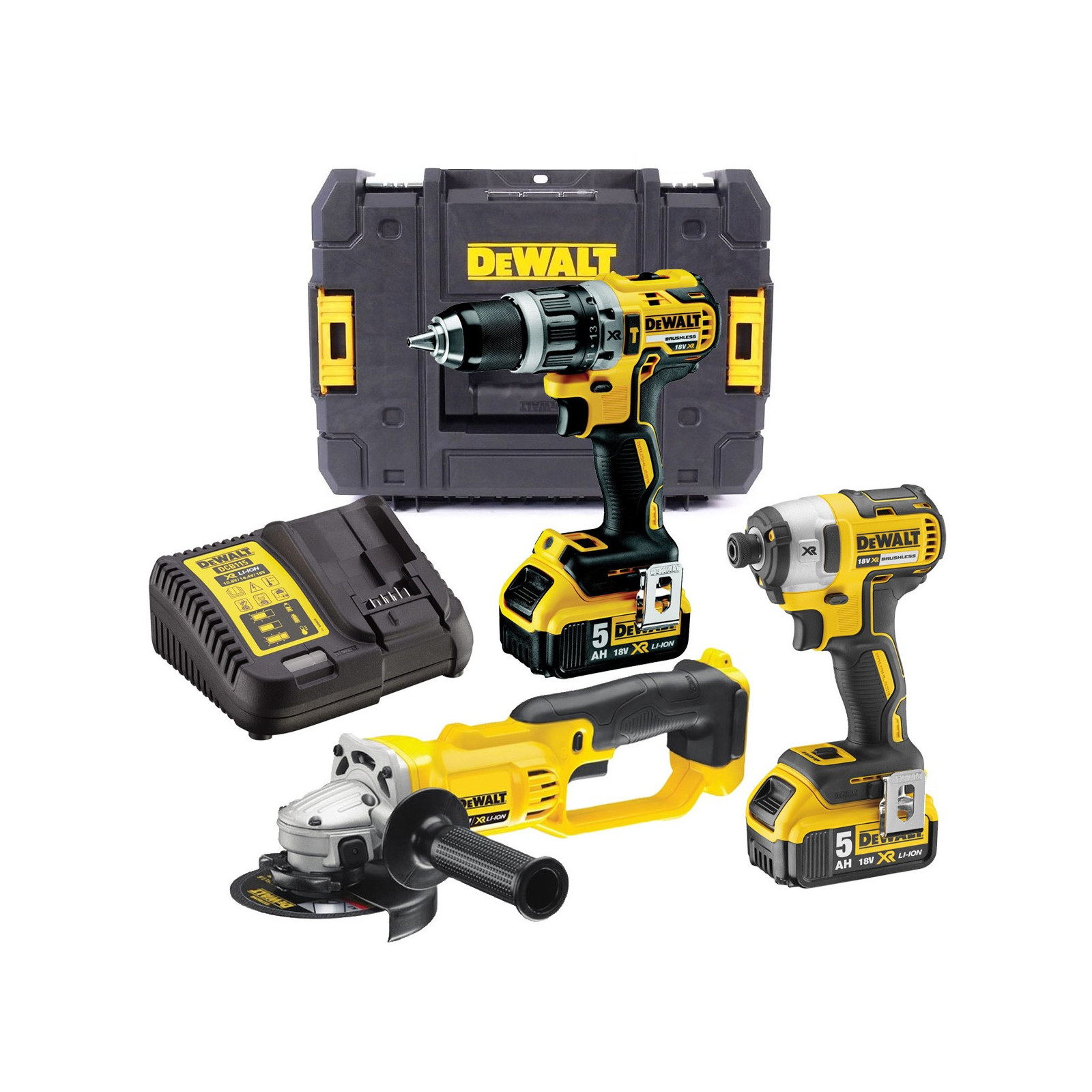 dck383p2t-dewalt-irankiu-rinkinys-2x50-ah DCK383P2T DeWALT įrankių rinkinys (2x5.0 Ah) - Image 1