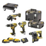 DCK422H3T DeWALT 18V combo rinkinys, (3x5.0 Ah) + DOVANA!