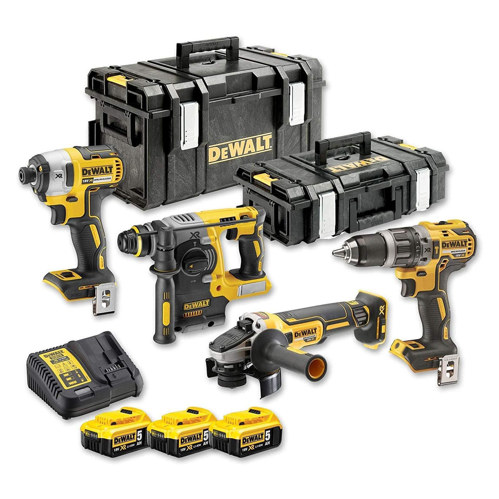 dck422p3-dewalt-18v-combo-rinkinys-3x50-ah DCK422P3 DeWALT 18V combo rinkinys (3x5.0 Ah) - Image 1