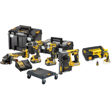 DCK422P3T DeWALT 18V combo rinkinys (3x5.0 Ah) + DCF620NK 18V juostinis suktuvas + DOVANA!