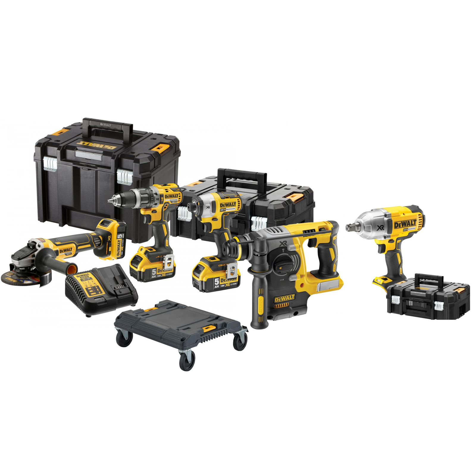 dck422p3t-dewalt-18v-combo-rinkinys-3x50-ah-dcf899nt-18v-smuginis-verzliasukis-dovana DCK422P3T DeWALT 18V combo rinkinys (3x5.0 Ah) + DCF899NT 18V smūginis veržliasukis + DOVANA! - Image 1