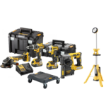 DCK422P3T DeWALT 18V combo rinkinys (3x5.0 Ah) + DCL079 18V prožektorius + DOVANA!