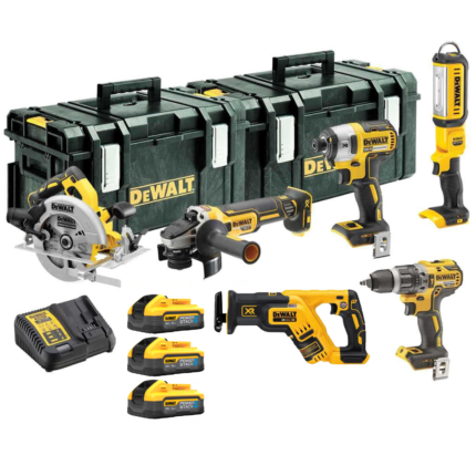 DCK623H3 DeWALT 6 įrankių rinkinys (3x5.0 Ah)