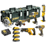 DCK623H4 DeWALT 6 įrankių rinkinys (4x5.0 Ah)