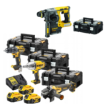DCKM009 + DCH273NT DeWALT įrankių rinkinys (DCD791 + DCF899H + DCG406) + DCH273NT (3x5.0 Ah)