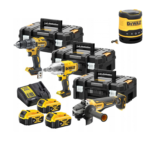 DCKM009 + DCR009 DeWALT įrankių rinkinys (DCD791 + DCF899H + DCG406) + DCR009T (3x5.0 Ah)