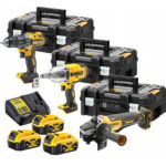 DCKM009 DeWALT įrankių rinkinys (DCD791 + DCF899H + DCG406) (3x5.0 Ah) + DOVANA!