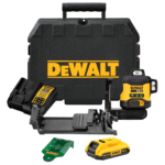 DCLE34031D1 DeWALT 18V XR 3x360° kompaktiškas lazerinis nivelyras (1x2.0 Ah)