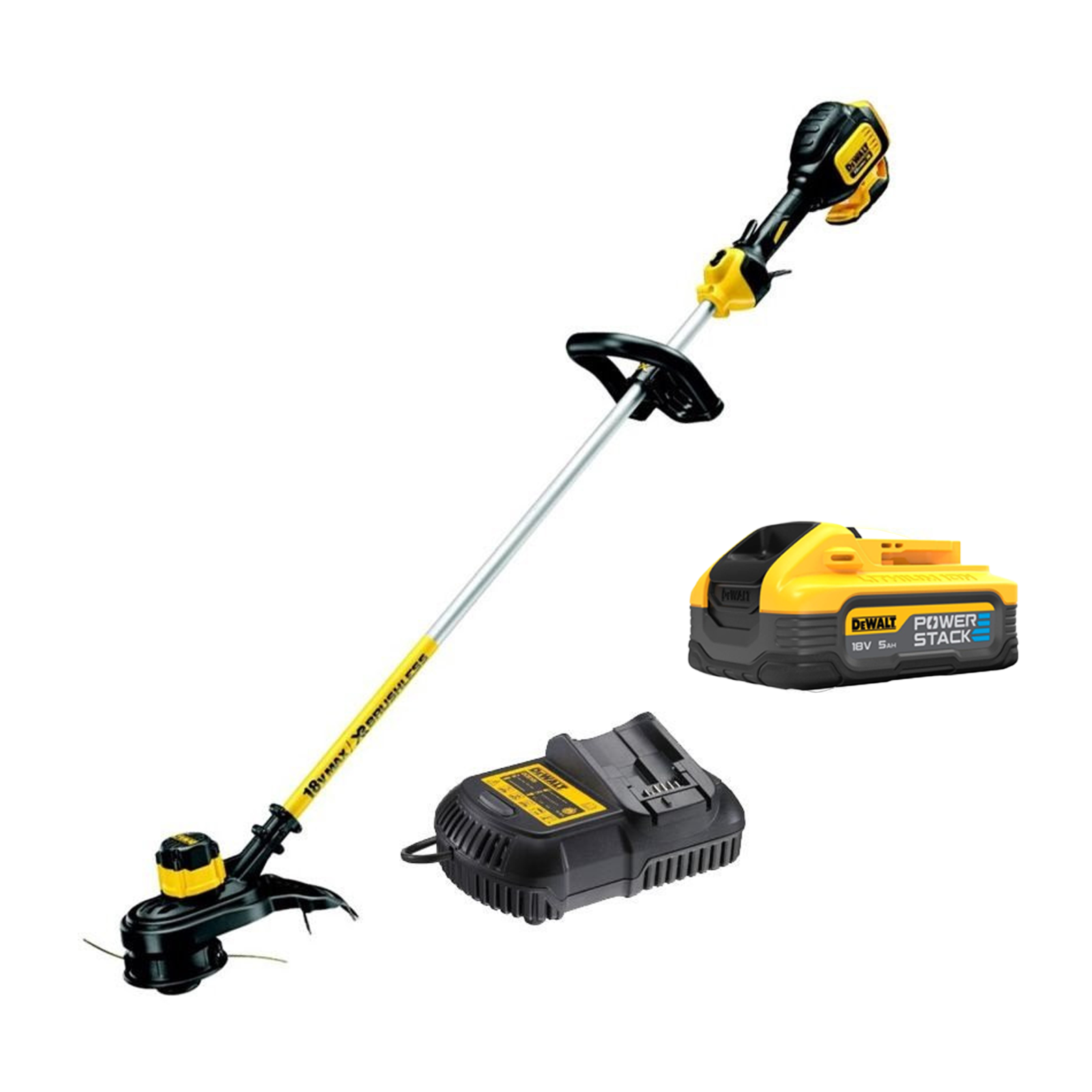dcm561h1-dewalt-18v-zoliapjove-trimeris-1x50-ah DCM561H1 DeWALT 18V žoliapjovė – trimeris (1x5.0 Ah) - Image 1