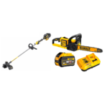 DCM575X1 DeWALT FLEXVOLT 54V grandininis pjūklas + DCM571N FLEXVOLT 54V žoliapjovė - trimeris