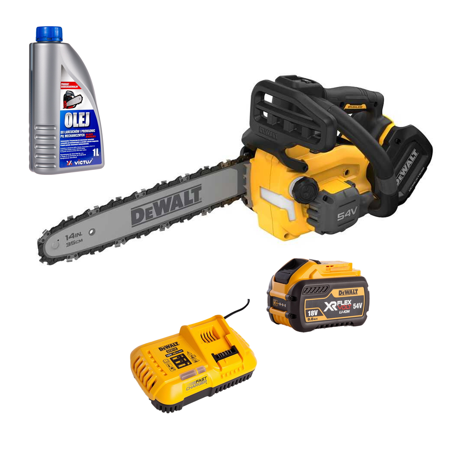 dcmcst635x1-dewalt-flexvolt-54v-grandininis-pjuklas-1x90-ah-dovana DCMCST635X1 DeWALT FLEXVOLT 54V grandininis pjūklas (1x9.0 Ah) + DOVANA! - Image 1