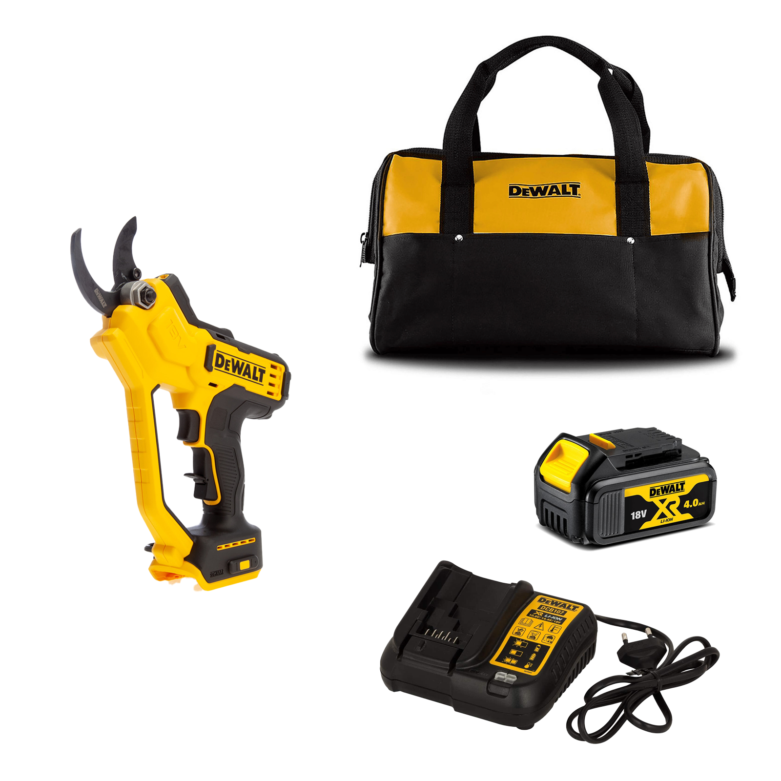 dcmpp568m1c-dewalt-18v-akumuliatorinis-sekatorius-1x40-ah DCMPP568M1C DeWALT 18V akumuliatorinis sekatorius (1x4.0 Ah) - Image 1