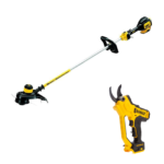 DCMPP568N DeWALT 18V akumuliatorinis sekatorius + DCM561PB 18V žoliapjovė – trimeris