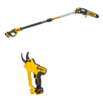 DCMPS567N DeWALT 18V aukštapjovė, 3 metrai + DCMPP568N 18V akumuliatorinis sekatorius
