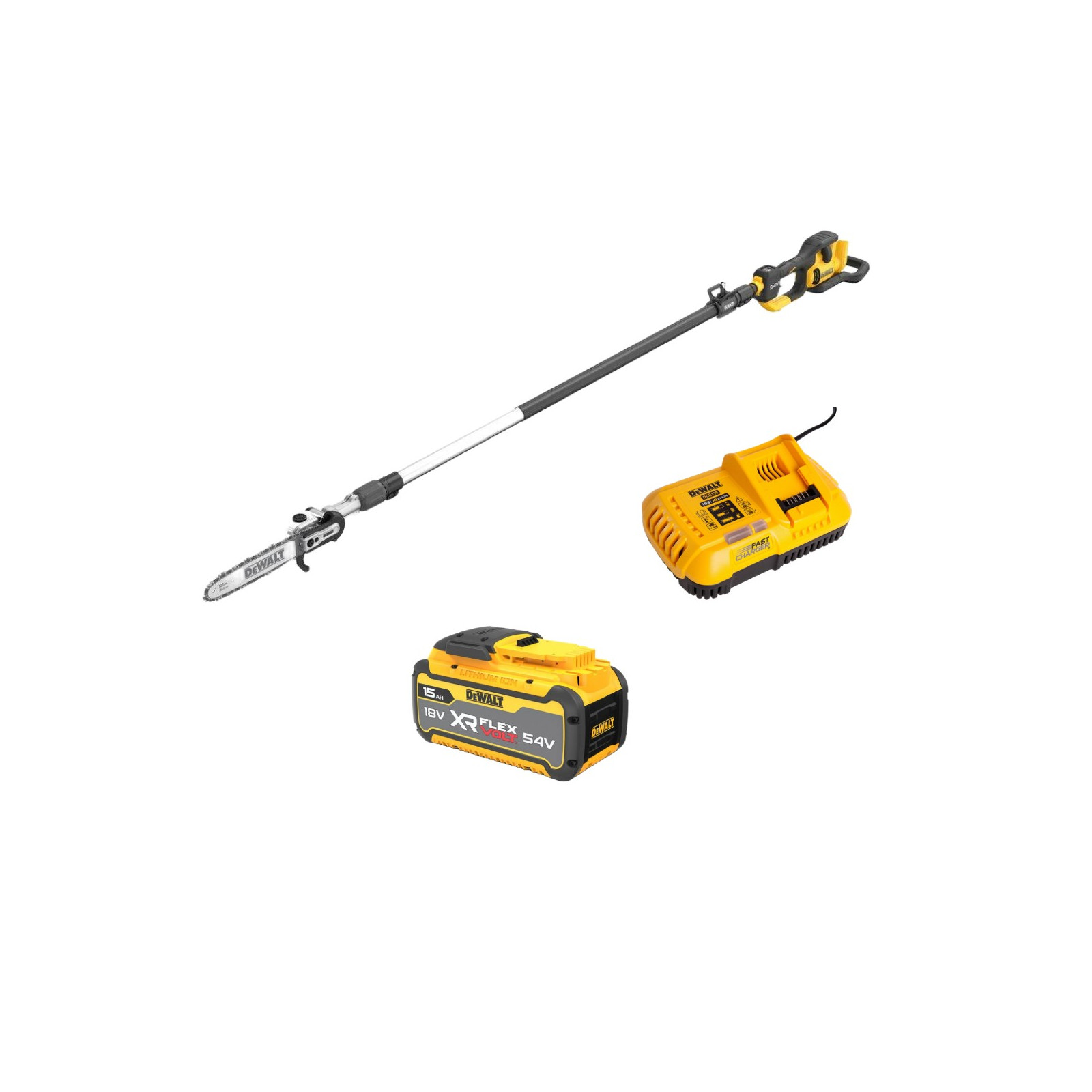 dcmps640z1-dewalt-54v-genetuvas-400-cm-1x150-ah DCMPS640Z1 DeWALT 54V genėtuvas 400 cm (1x15.0 Ah) - Image 1
