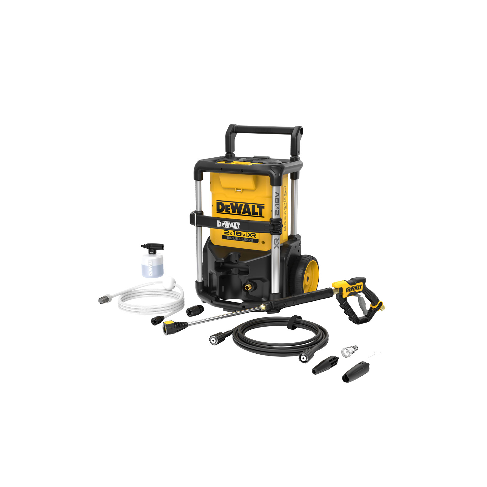dcmpw1600n-dewalt-2x18v-auksto-slegio-plovykla DCMPW1600N DeWALT 2x18V aukšto slėgio plovykla - Image 1