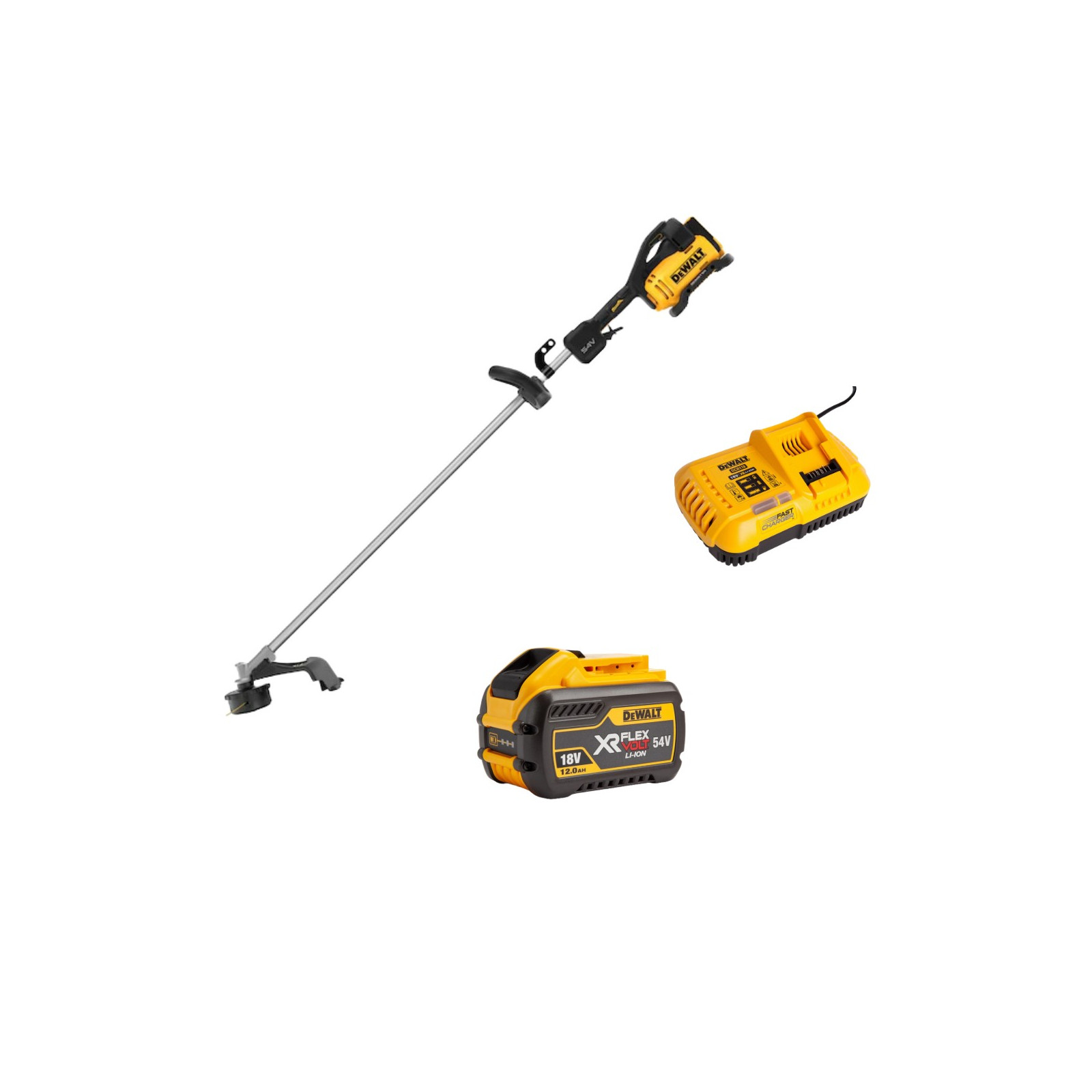 dcmst911y1-dewalt-54v-trimeris-42-cm-su-d-formos-rankena-1x120-ah DCMST911Y1 DeWALT 54V trimeris 42 cm su D formos rankena (1x12.0 Ah) - Image 1