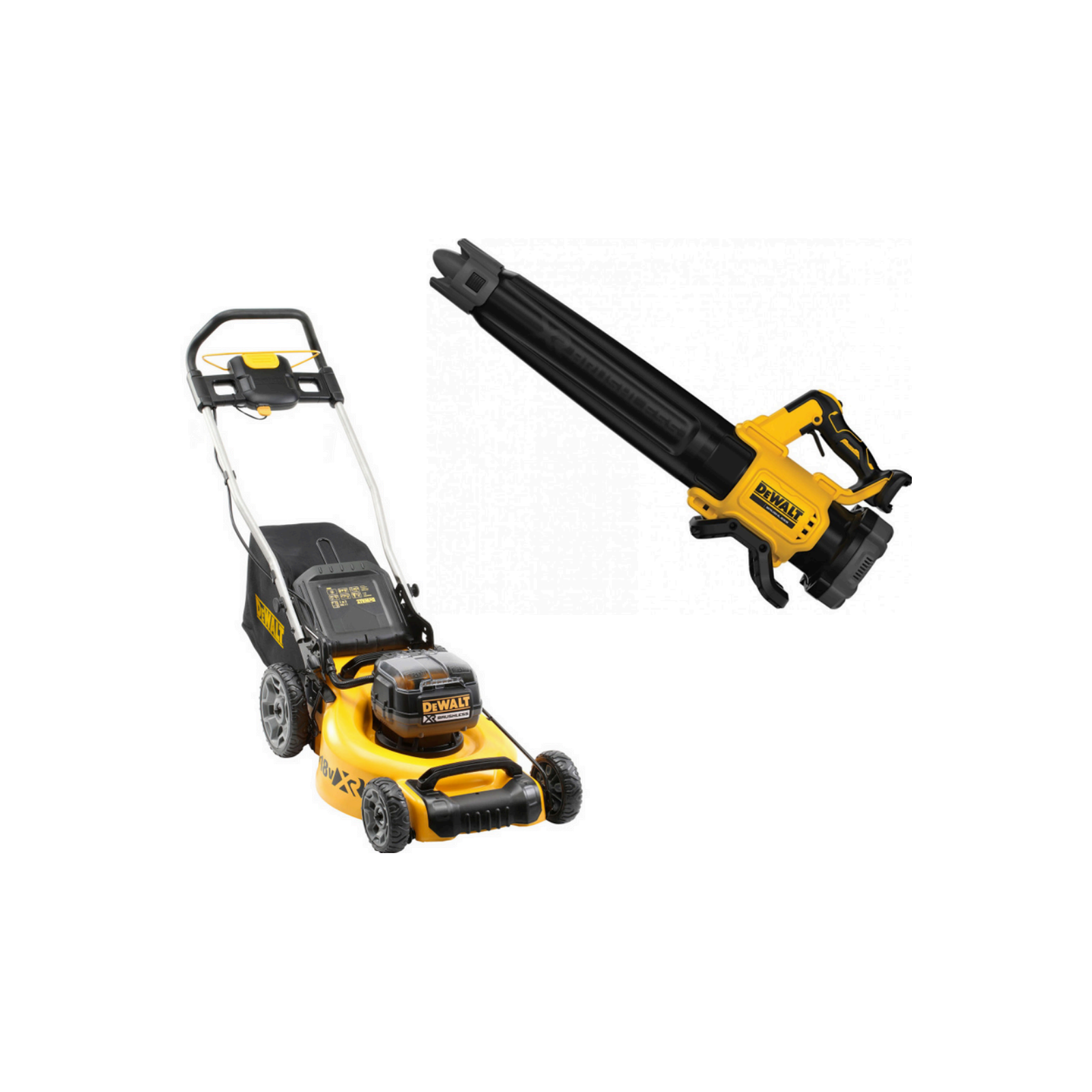 dcmw564p2-dewalt-2x18v-akumuliatorine-zoliapjove-2x50-ah-dcmbl562n-18v-lapu-pustuvas DCMW564P2 DeWALT 2x18V akumuliatorinė žoliapjovė (2x5.0 Ah) + DCMBL562N 18V lapų pūstuvas - Image 1