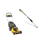 DCMW564P2 DeWALT 2x18V akumuliatorinė žoliapjovė (2x5.0 Ah) + DCMPH566N 18V XR 550 mm gyvatvorių žirklės
