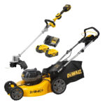 DCMW564P2 DeWALT 2x18V akumuliatorinė žoliapjovė + DCMST561N 18V sulankstomas trimeris (2x5.0 Ah)