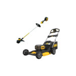 DCMWSP156N DeWALT 2x18V savaeigė akumuliatorinė žoliapjovė + DCM561PB 18V trimeris